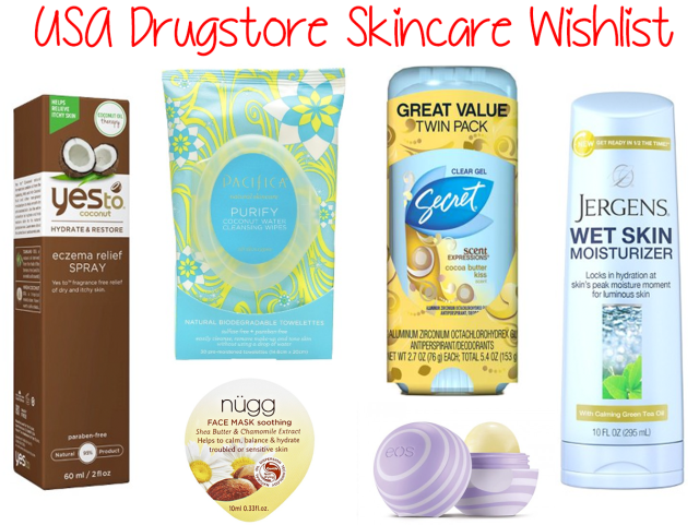 USA Drugstore Skincare Wishlist